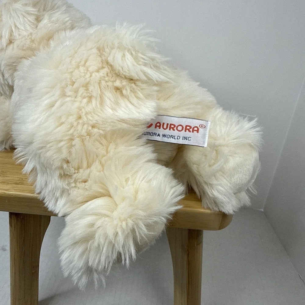 Aurora Polar Bear Plush Soft Fluffy Lay-Down Stuffed Arctic‎ Animal 11